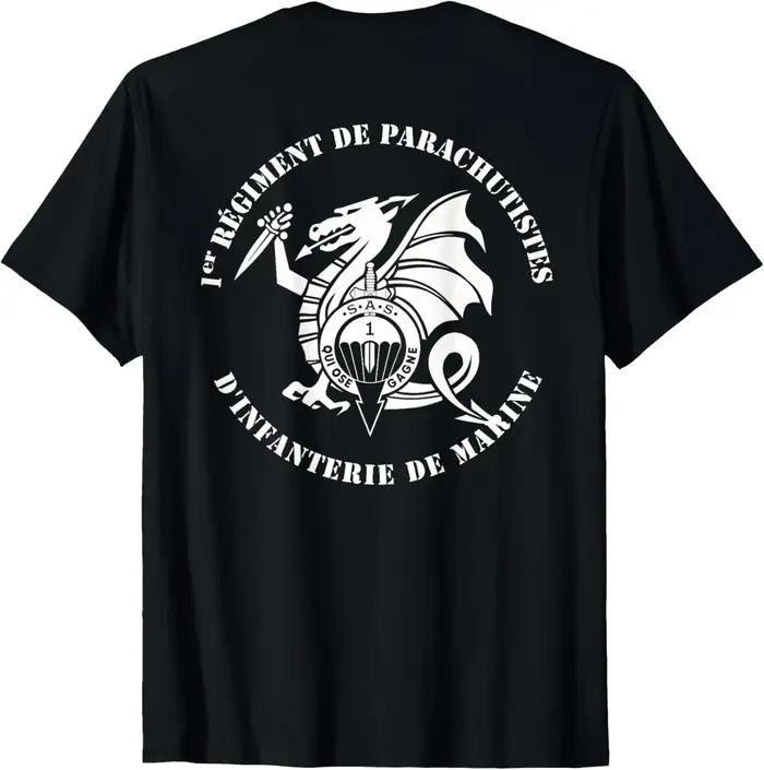 T-shirt manches courtes SAS 1st Marbetperform imprimé pour hommes styles décontractés occasions spéciales historiques