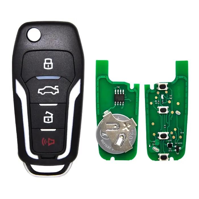 Clé à distance Datong World pour Ford Focus Edge Explorer Escape Ranger Mustang Flex Mercury 315/433M en ABS et métal avec fonction R/C et choix de couleurs