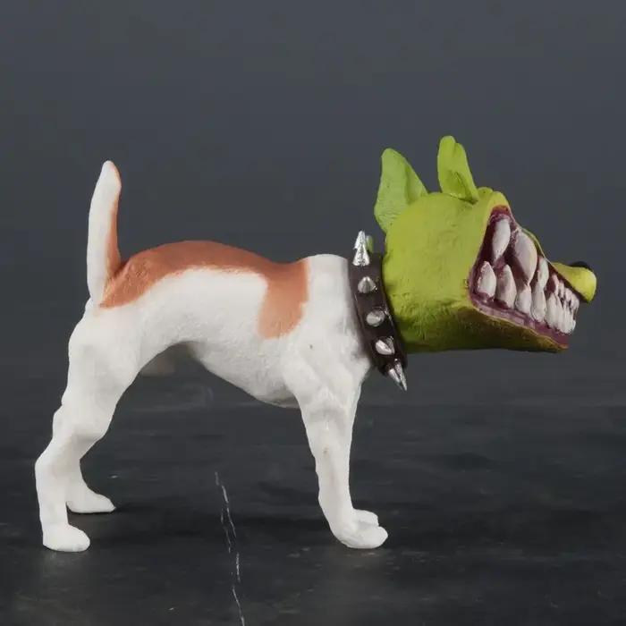 Figurines modèle 2D, Statues de chien amusantes faites à la main en déguisement