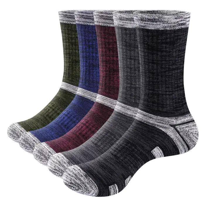 Chaussettes de chasse YUEDGE homme - Coton respirant anti-transpiration pour randonnée et travail