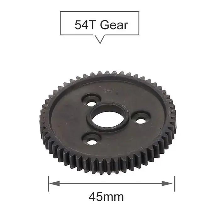 Engrenage droit en métal en acier trempé, 54T 32P 3956 pour RC 1/10 Traxxas Slash 4tage Stampede VXL