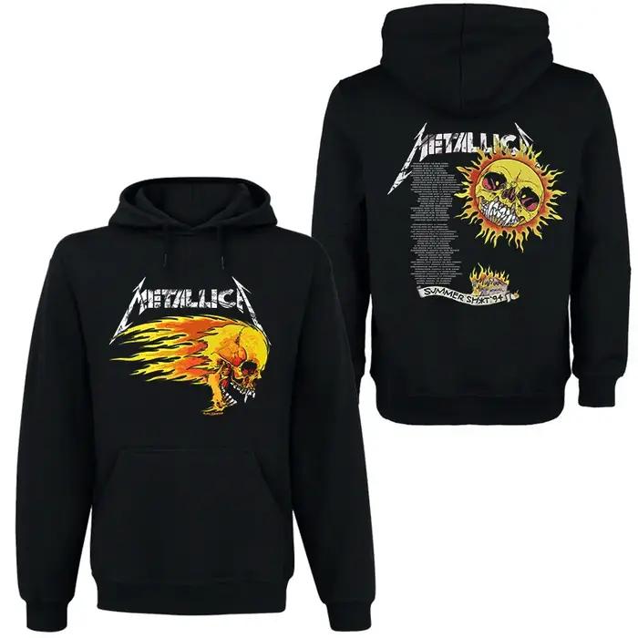 METALLICA Band Rock Dark Wind Sweat à capuche pour hommes Street Hip Hop Top Pull