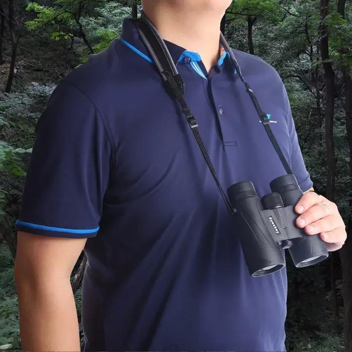 Sangle cou porte-jumelles confortable pour chasse - Bande réglable transport optique sécurisé
