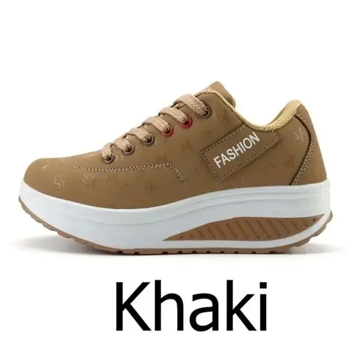 Femmes en plein air fond épais balançoire chaussures décontractées plate-forme de mode grand 42