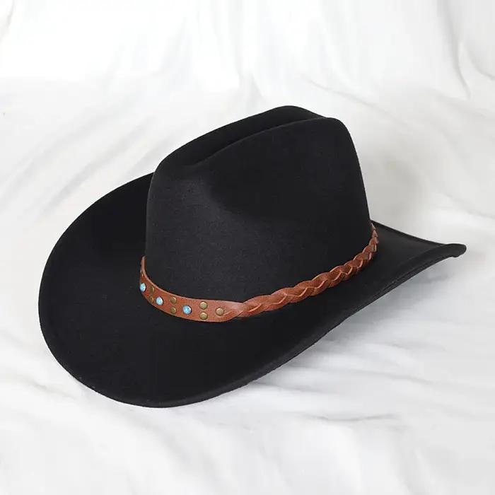Chapeau de Cowboy occidental Vintage pour hommes