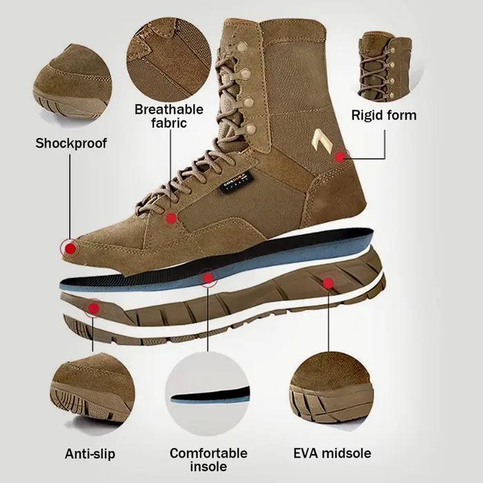 YEVHEV PAVEHAWK Bottes tactiques de 8 pouces pour hommes