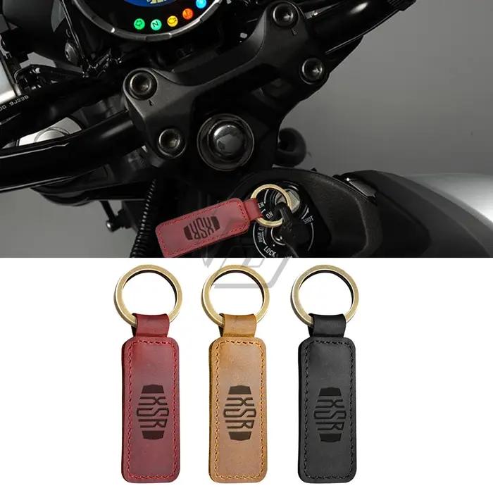 Porte-clés de moto en peau de vache, pour Yamaha XSR 155 300 700 900