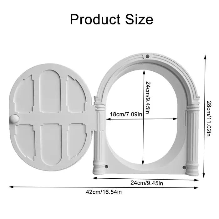 Porte pour animaux de compagnie en plastique ABS pour chats entrée sortie sécurisée et durable pour chiens et chats occasions spéciales