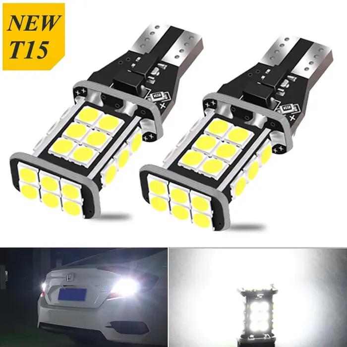 2 ampoules LED Canbus sans erreur T15 W16W