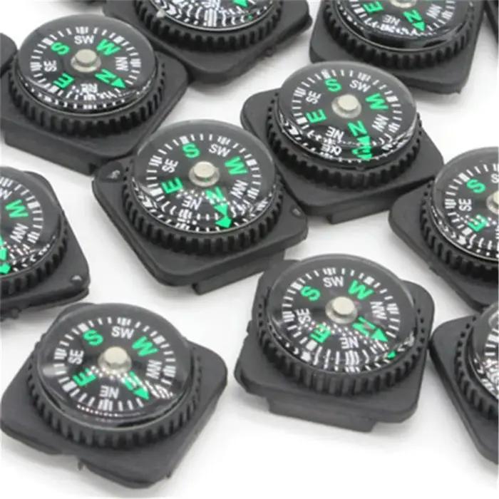 Bracelet coulissant avec boussole de 20mm, 2 pièces, pour montre-bracelet de survie paracorde