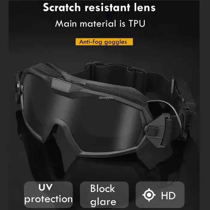 Lunettes tactiques avec ventilateur anti-buée pour paintball airsoft randonnée protection oculaire