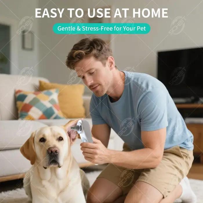 Nettoyeur d'oreilles à l'ozone pour chiens et chats soin des oreilles douces et efficaces soulagement des démangeaisons et hygiène des oreilles à domicile pour animaux de compagnie