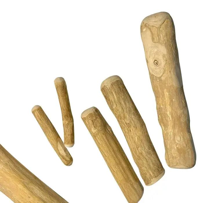 Jouets à mâcher en bois de café naturel pour chien