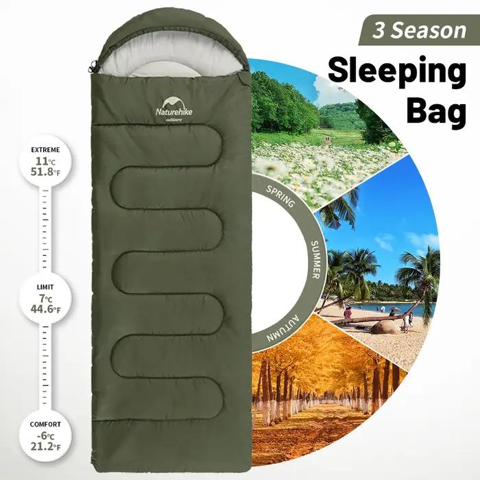 Natureifa-Sac de couchage en coton ultraléger, camping en plein air, maison, loisirs, randonnée, Y15