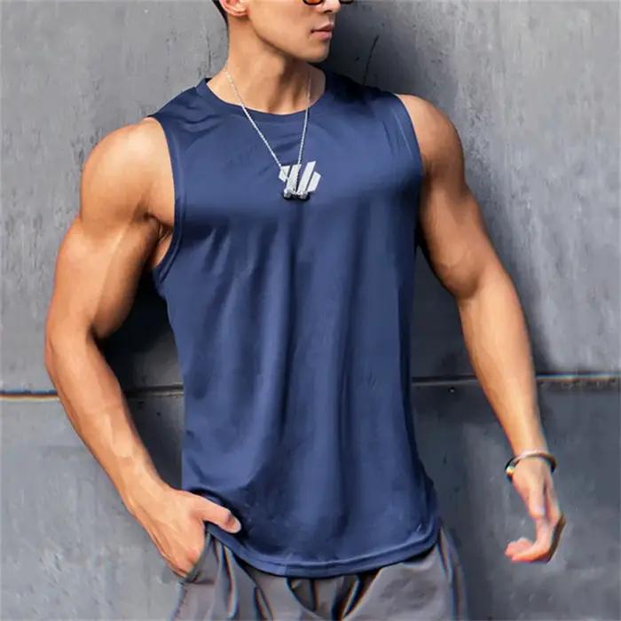 Gilet de sport homme en polyester léger pour course et fitness été élégant à offrir pour les amoureux du sport