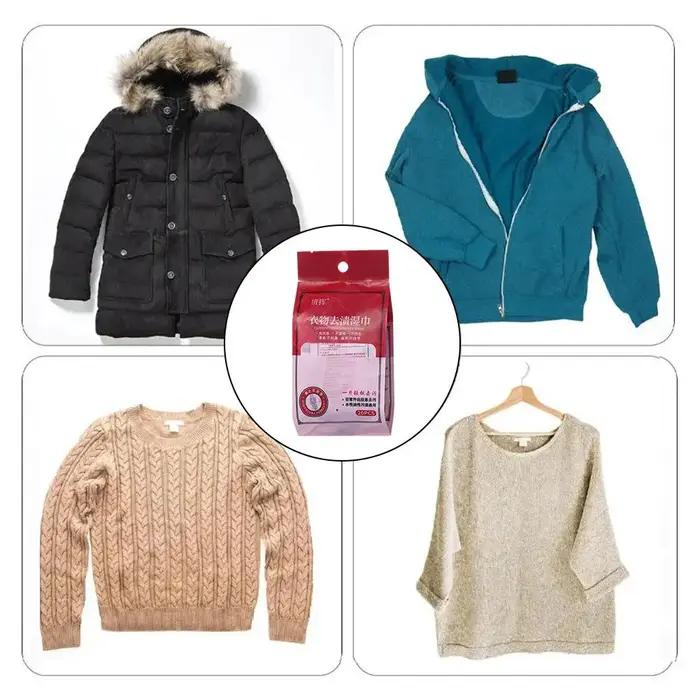 Lingettes démaquillantes pour vêtements et livres