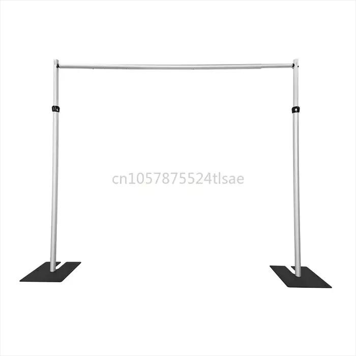Arc carré de mariage 10x10 pieds, cadre de fond de gaze, support à Double tige en alliage d'aluminiu