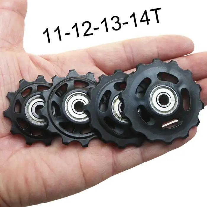 Roulement 11T 12T 13T 14T, roue de guidage arrière de vélo vtt, Jockey, dérailleur arrière, poulie,