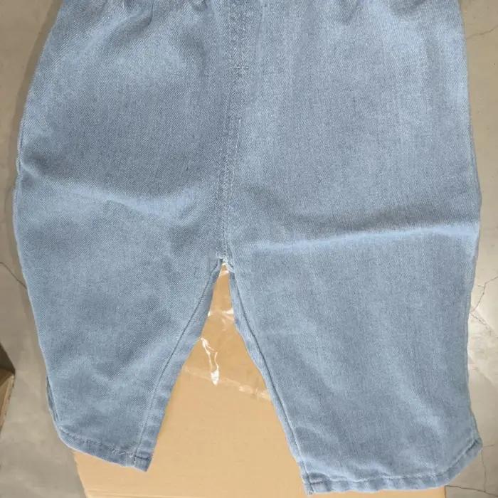 Pantalon en jean bleu doux pour bébé, jean décontracté pour enfants, vêtements pour enfants, mode po
