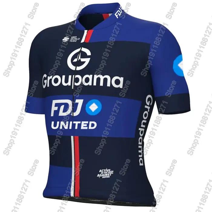 FDJ Team 2026 Maillot de cyclisme ensemble hommes vélo France groupama-vêtements