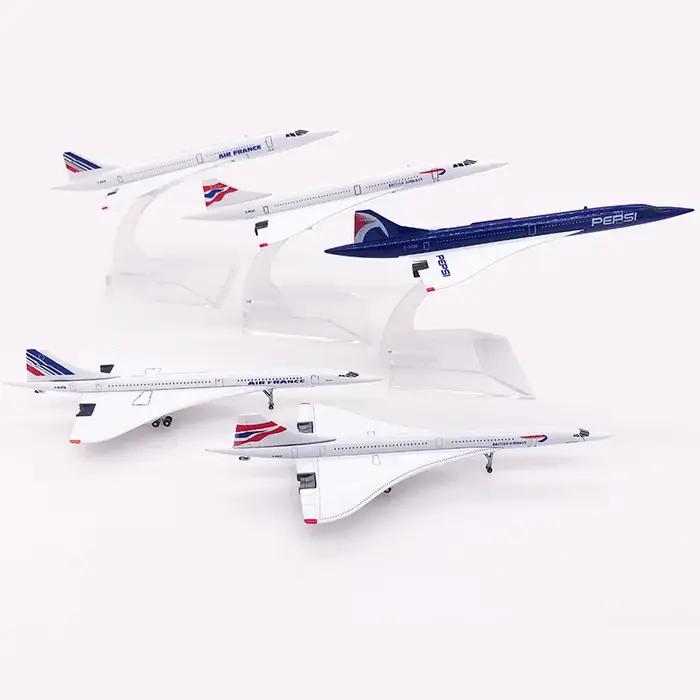 1: 400 Concorde Air France British Airways modèle d'avion supersonique en alliage métallique moulé sous pression