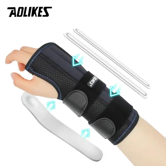 AOLIKES 1 pièces attelle de poignet pour soulagement du canal carpien soutien de nuit