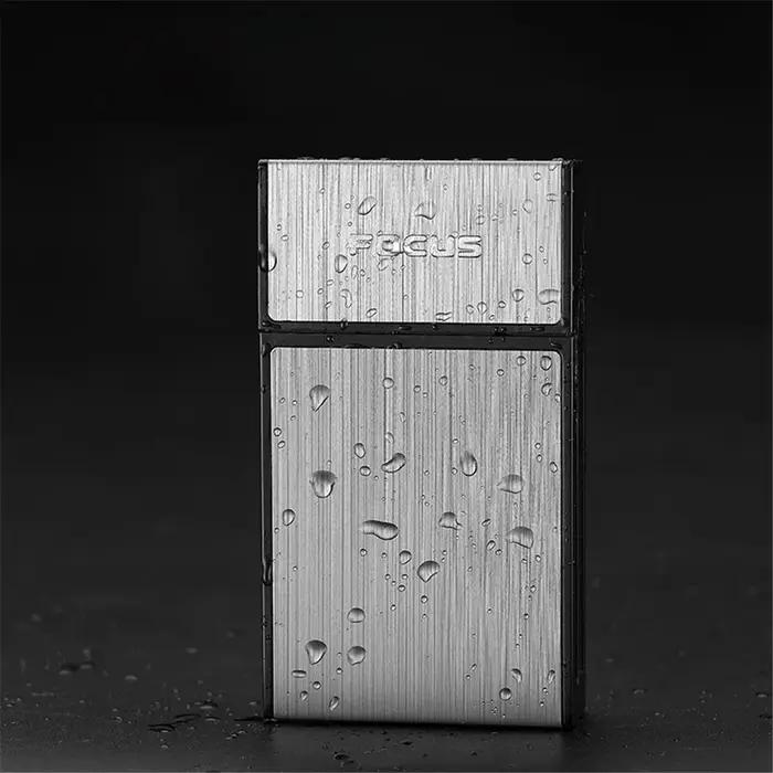 Boîte à Cigarettes Portable en Métal Laqué pour Hommes et Femmes Occasions Spéciales Capacité 20 Pièces Argent Or Noir