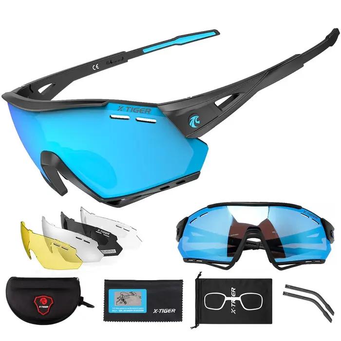 Lunettes de soleil polarisées pour hommes et femmes, cyclisme, vtt, Protection, sport, pêche, 5 lent