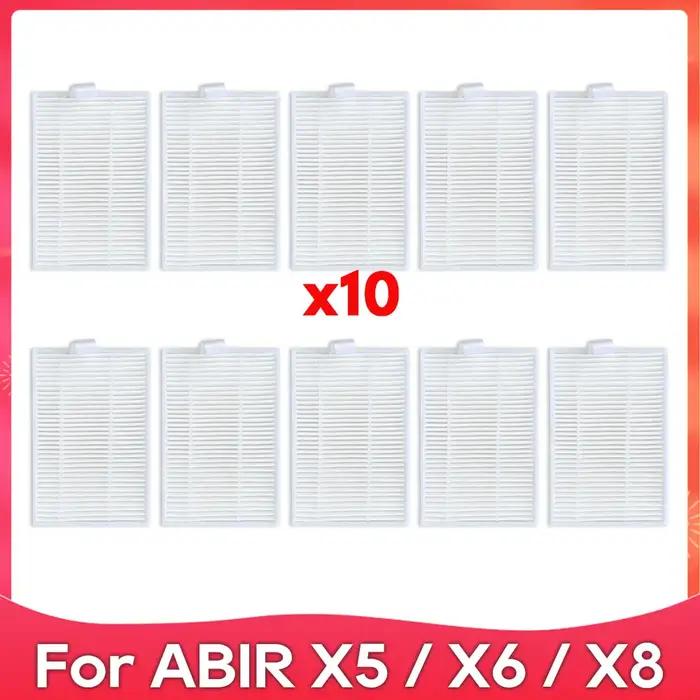 Filtre HEPa à brosse latérale pour aspirateur robot compatible avec ABIR X5 X6 X8 Genio Navi N600 REDMOND RV-R670S RV-R650S occasionnellement pour nettoyage efficace et air pur