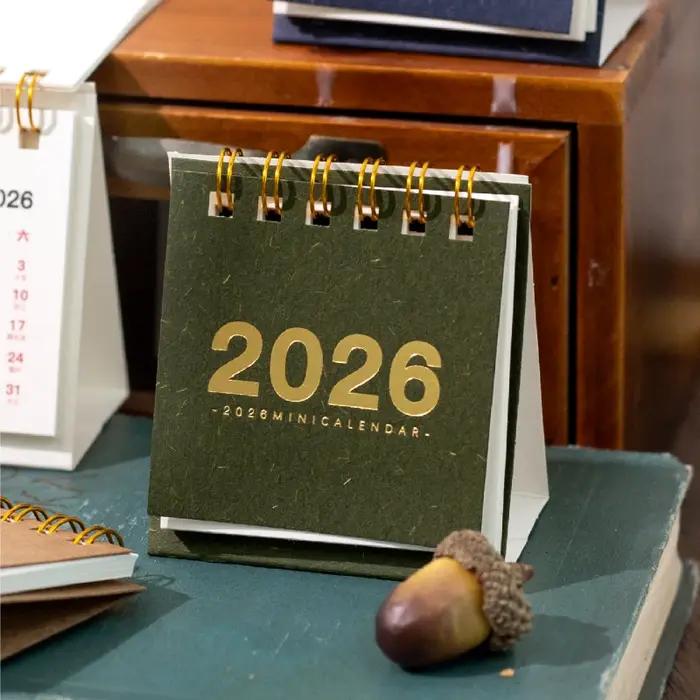 Journal GO 12 mois Mini calendrier Simple petit