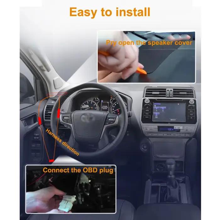 Affichage tête haute HUD pour Jeep Wrangler (JL) 2018-2023, écran électronique LED automatique, projecteur de pare-brise, accessoires