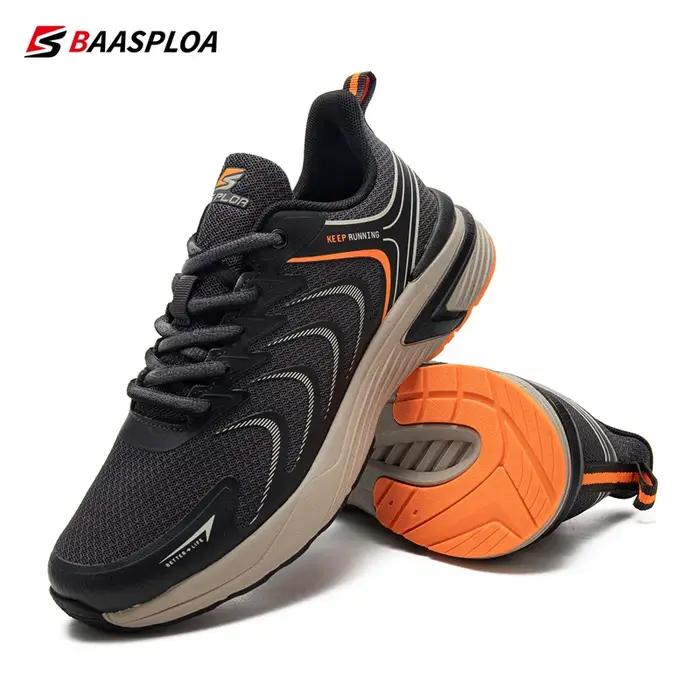 Baasploa – chaussures de course pour hommes, chaussures de sport de plein air, légères, en maille re