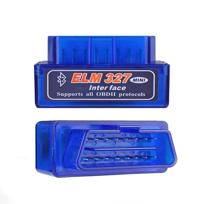 Mini ELM327 V1.5 pour IOS Android Bluetooth 5.1, EAU automatique OBD2 noir 2PCB voiture ELM 327 test