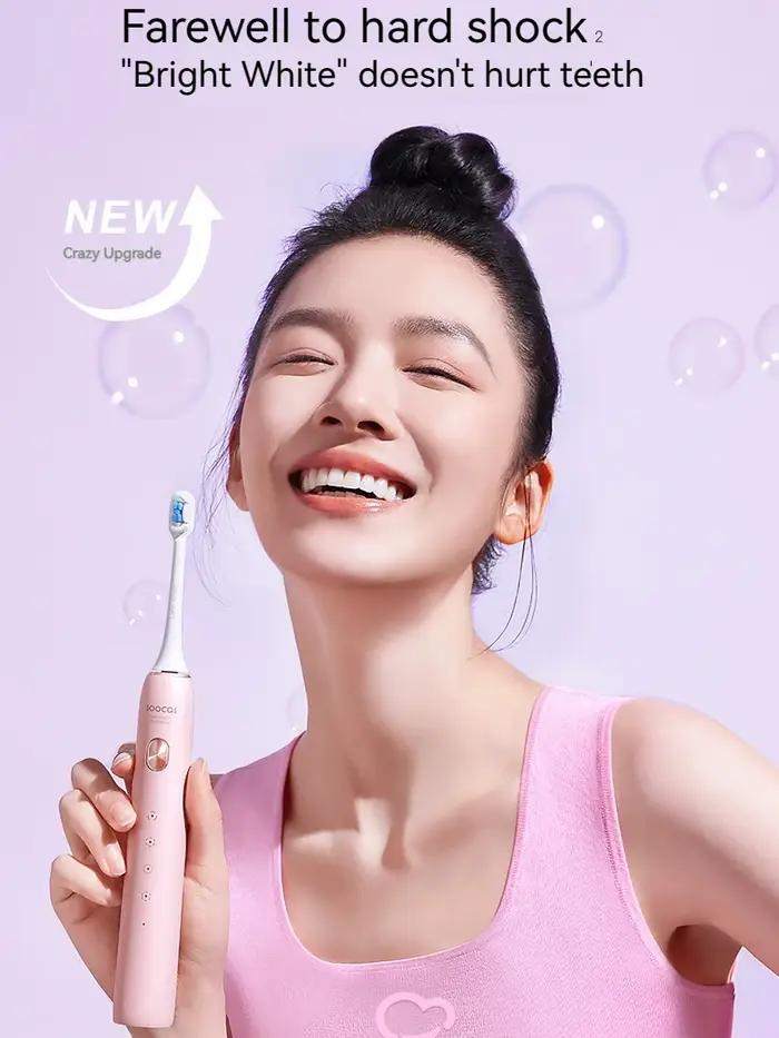 SOOCAS-Brosse à dents électrique à ultrasons X3S, IPX7, étanche, adulte X3U, mise à niveau, sonique