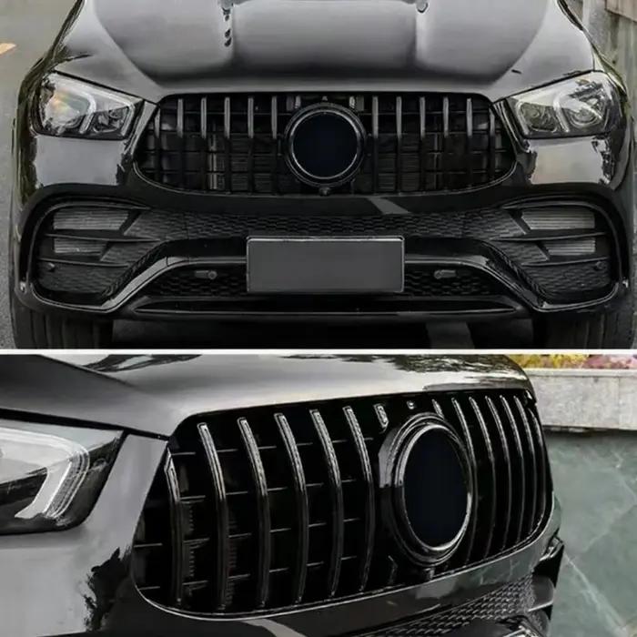 Grilles de course avant style GT pour Mercedes Benz GLS X167 2024 2025 GLS400 GLS450 GLS580 protection pare-chocs garniture vert armée herbe verte