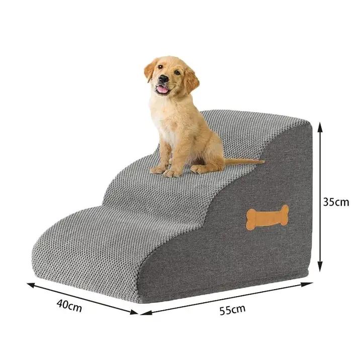 Rampe d'accès pour chiens, escalier pour animaux de compagnie, poignée en os, pour chiots, à côté du canapé, du lit, pour protéger les articulations des chiens âgés