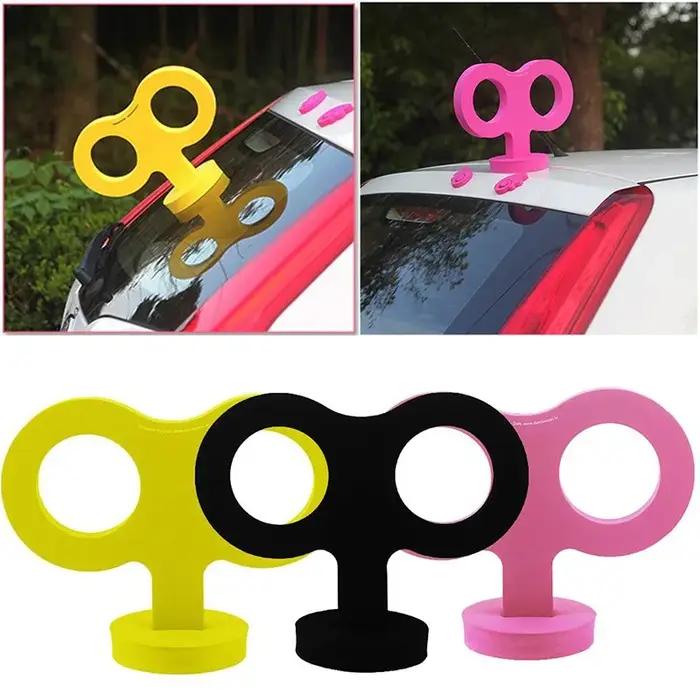 Casque mécanique de vue arrière de style de voiture, accessoires de décoration de voiture sans lumiè