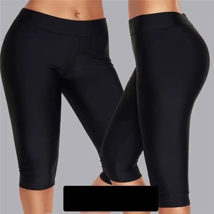 Leggings de sport élastiques taille haute pour femmes, pantalons de course à séchage rapide, courts,