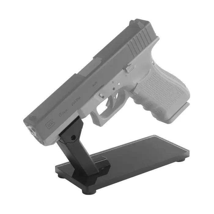 Support de présentation inclinable pour pistolet avec rail, présentoir d'arme tactique, support d'affichage esthétique pour pistolets et airsoft