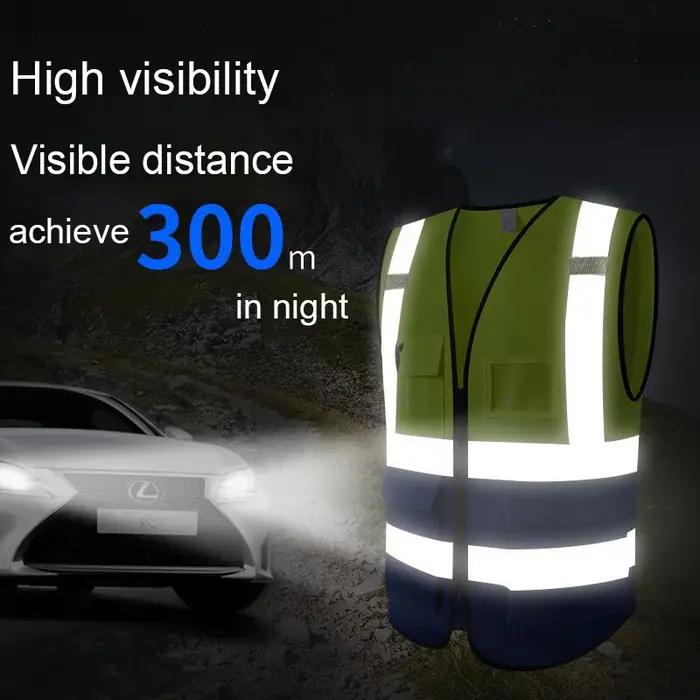 Veste de sécurité haute visibilité avec logo personnalisable pour homme uniforme de moulage veste de signalisation vêtement de tous les jours lex cavalier géologie motrice