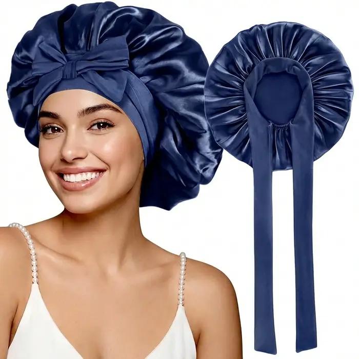 Bonnet de nuit en satin pour femmes