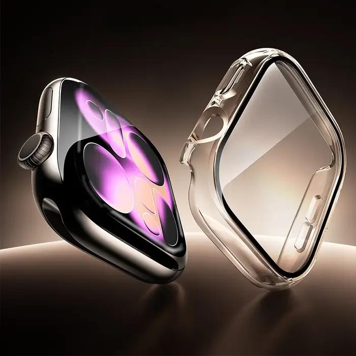 Protecteur Écran Verre Trempé + Coque Apple Watch S11 46mm 42mm 45mm 41mm 44mm 40mm Accessoires Montre