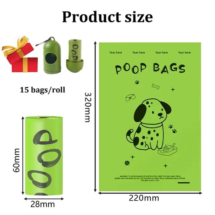 Sacs à crottes de chien biodégradables EPI parfum lavande sacs pour déchets d'animaux avec distribut