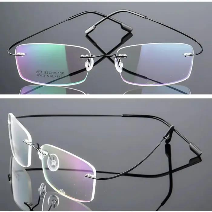 NOMANOV = Lunettes de lecture multifocales progressives sans monture en alliage de titane, vision de