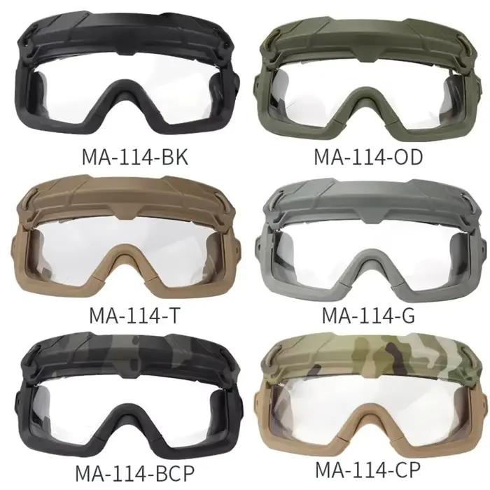 Tactical Helmet Goggles Sports Sunglasses for Men Women 2 Modes Airsoft Riding