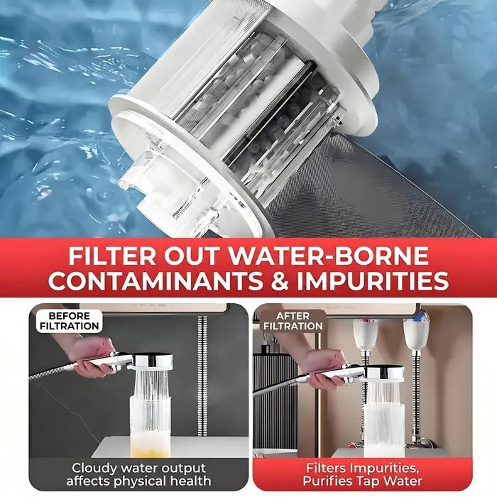 Chauffe-eau universel anti-électrocution mural, protection sûre contre les fuites domestiques, pré-filtre pour la purification de l'eau et l'élimination du chlore