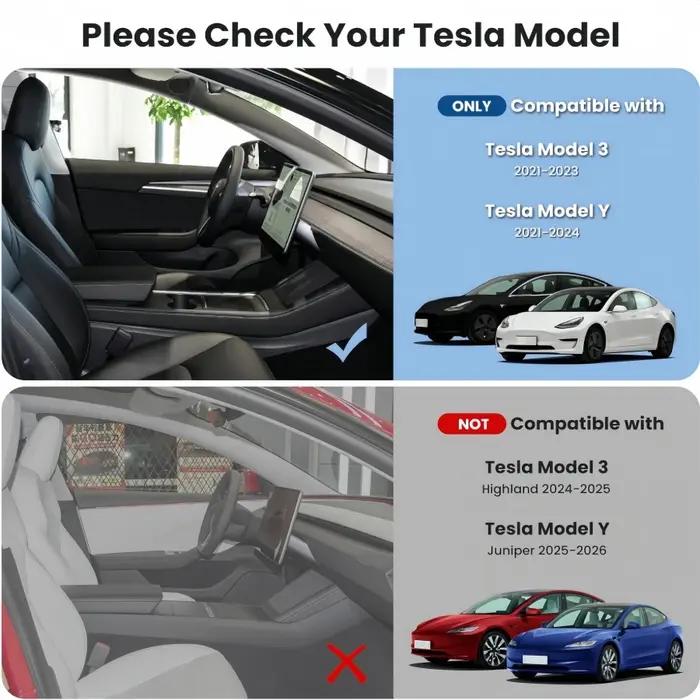 Plateau de rangement pour Console centrale Tesla modèle Y/3