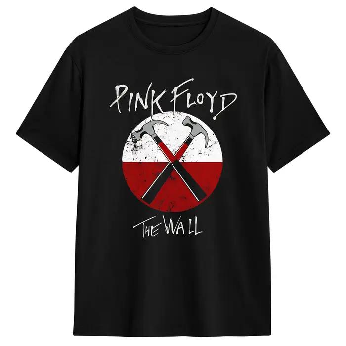 T-shirts pour hommes P-Pink Floyds Hammer Pink, hauts 100% coton, t-shirt Vintage à manches courtes et col rond, T-Shirts d'été