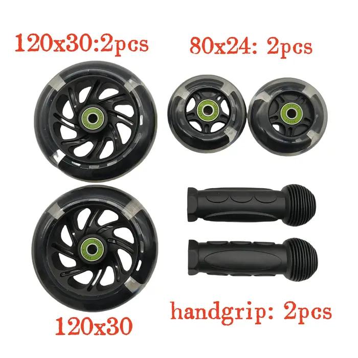 Roue d'éclairage de roue de Scooter clignotante 120x24mm 2 roues/lot