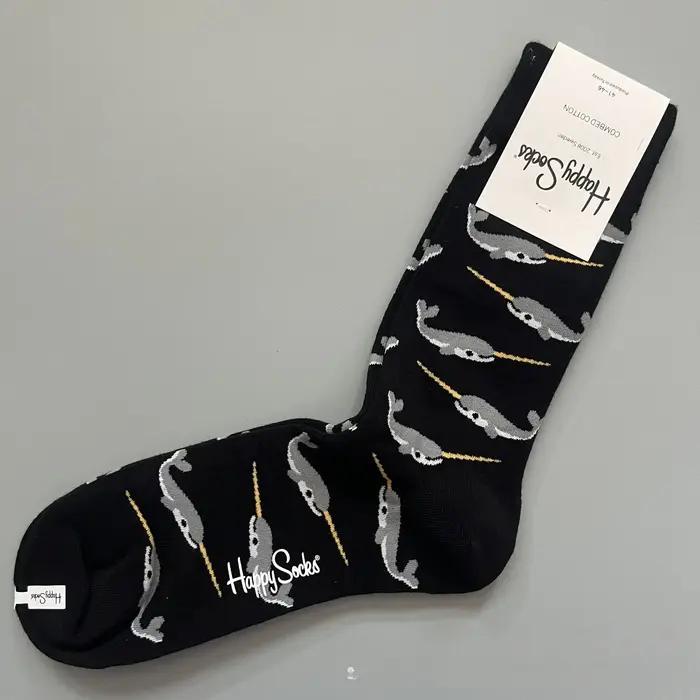 Chaussettes chasse classiques homme coton doux Happy Socks confort journées extérieures